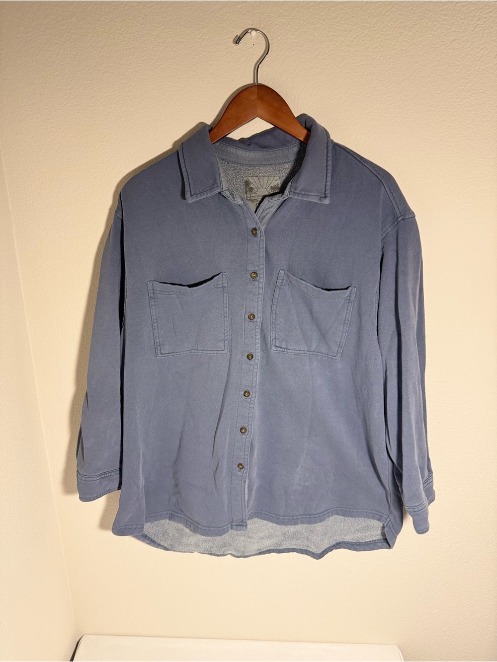C&C California Slate Blue Long-Sleeve Button Down Shirt
